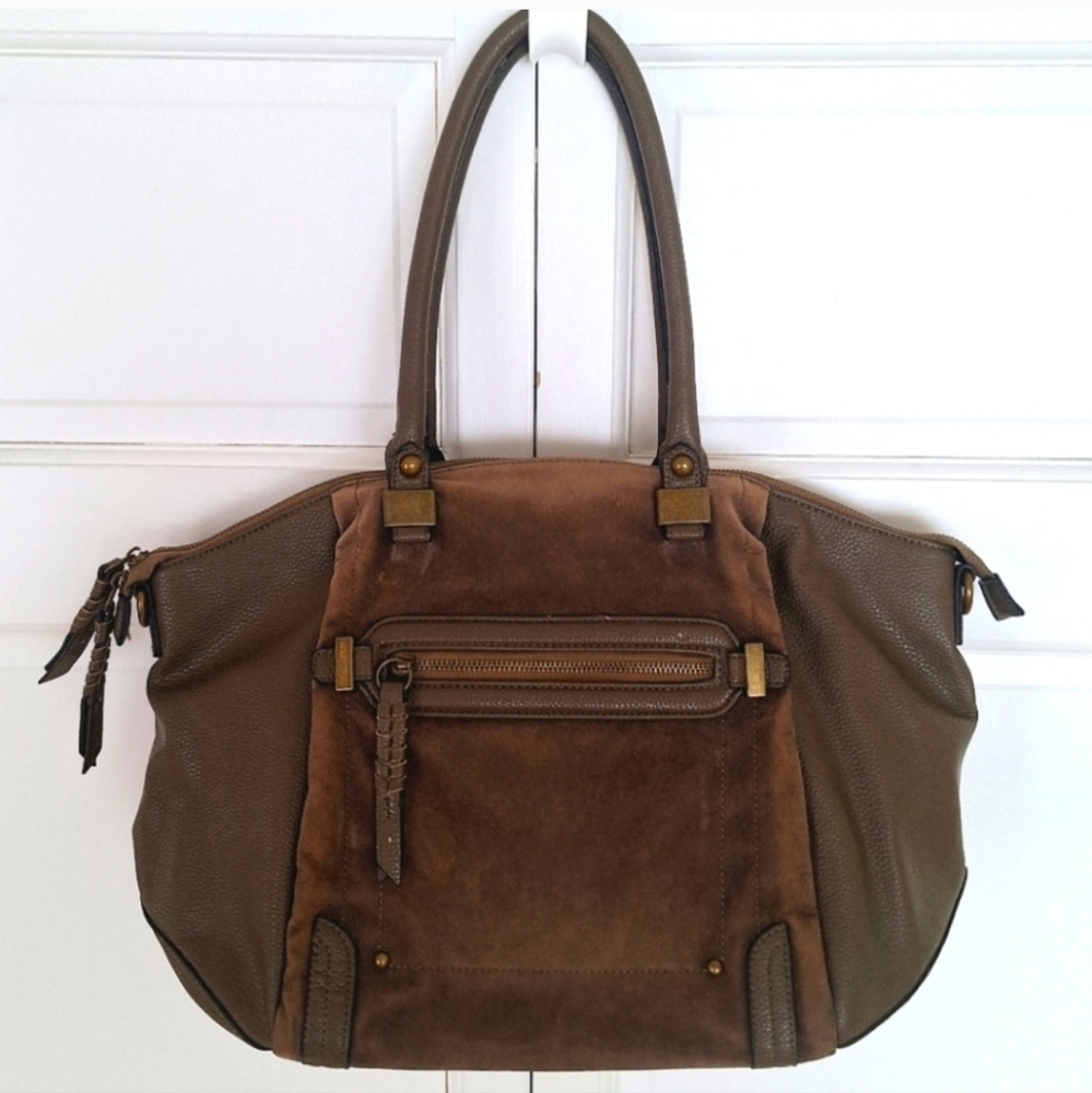 Chinese Laundry faux leather/faux suede shoulder bag